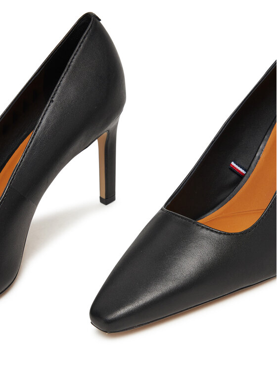 Tommy Hilfiger Tommy Hilfiger Štikle Logo Pump Slanted Hl FW0FW08993 Crna
