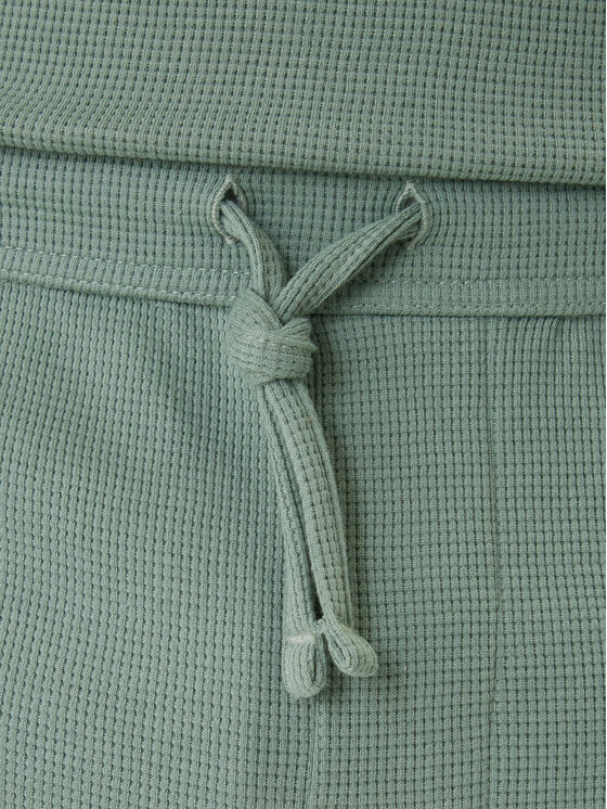 BOSS BOSS Pantaloni scurți sport Waffle 50535884 Verde Regular Fit