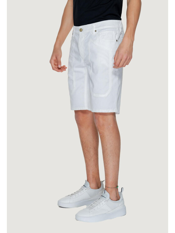Jeckerson Jeckerson Shorts da mare JAYDE001 Bianco Bermuda Fit