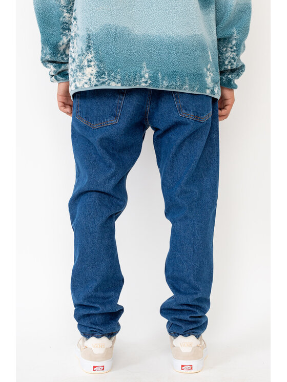 Kamuflage Kamuflage Jeansy Mid-Slim Niebieski Baggy Fit