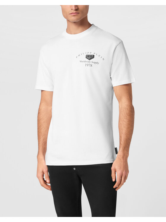 PHILIPP PLEIN PHILIPP PLEIN T-shirt 23463 Bianco Regular Fit