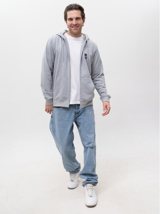 Good Luck Good Luck Bluza 130796 Szary Regular Fit