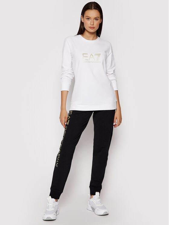 EA7 Emporio Armani EA7 Emporio Armani Felpa 8NTM35 TJCQZ 0101 Bianco Regular Fit