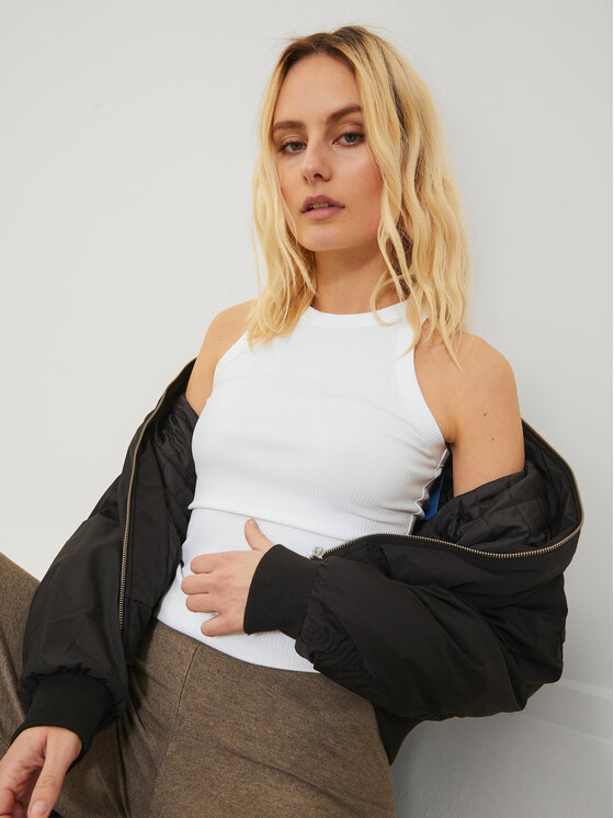 JJXX JJXX Top 12224661 Bijela Rib Fit