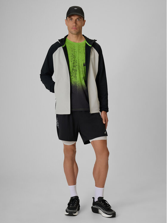 4F 4F Szorty sportowe FLOW MOTION Czarny Regular Fit