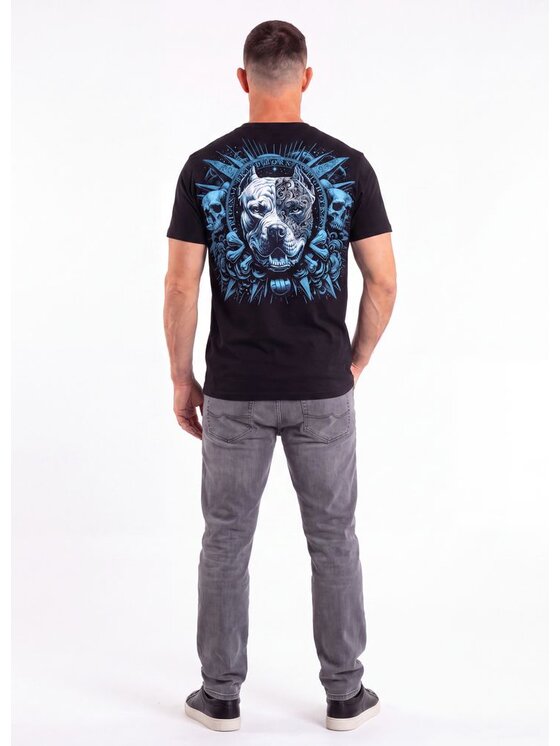 PITBULL PITBULL T-Shirt PITBULL WORLD Czarny Regular Fit