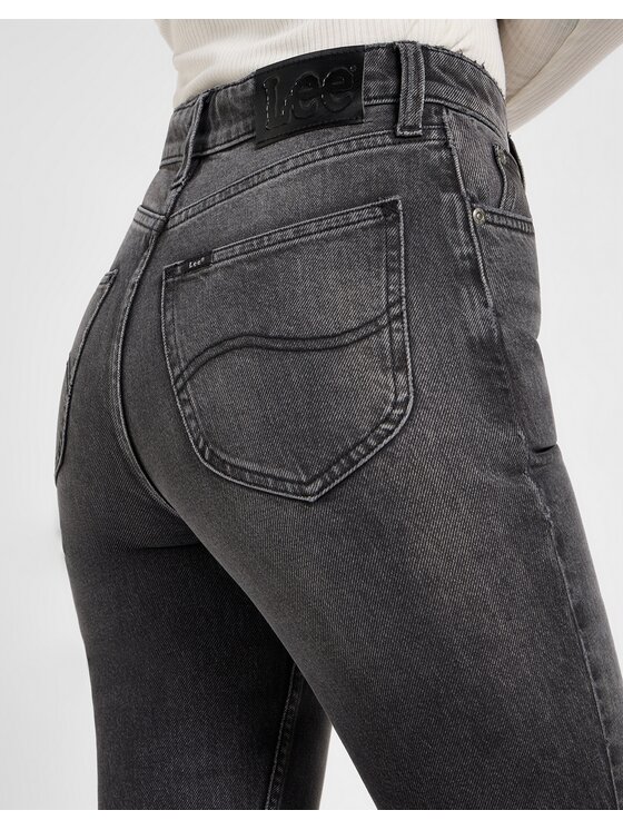 Lee Lee Jeansy Rider Loose Czarny Loose Fit