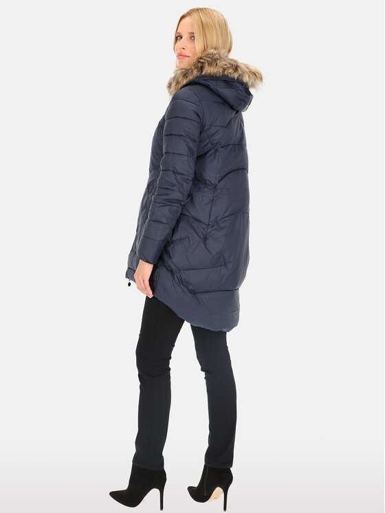 Perso Perso Dámska bunda BLHMK8504FR Tmavomodrá Regular Fit