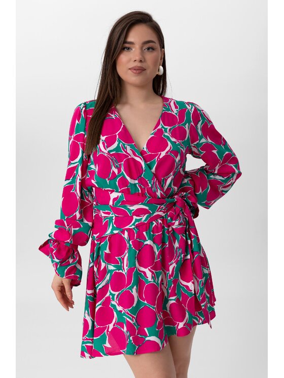 LAURELLA LAURELLA Sukienka codzienna 4UL030 Różowy Regular Fit