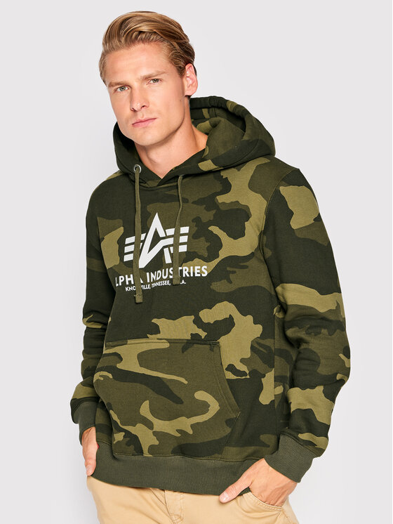 Alpha Industries Alpha Industries Felpa Basic 178312C Verde Regular Fit