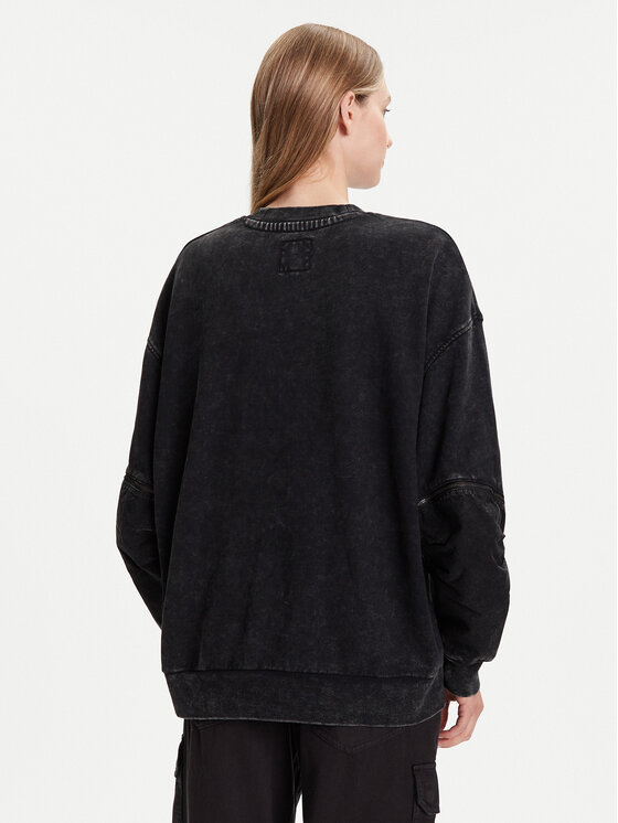 G-Star Raw G-Star Raw Majica dugih rukava Washed 3D D27738-D969 Crna Oversize