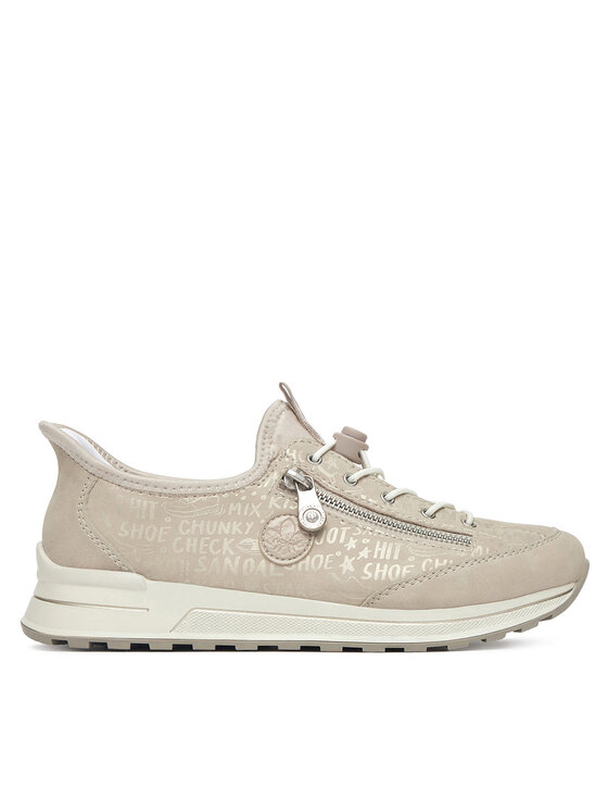 Rieker Rieker Sneakersy N1455-62 Béžová