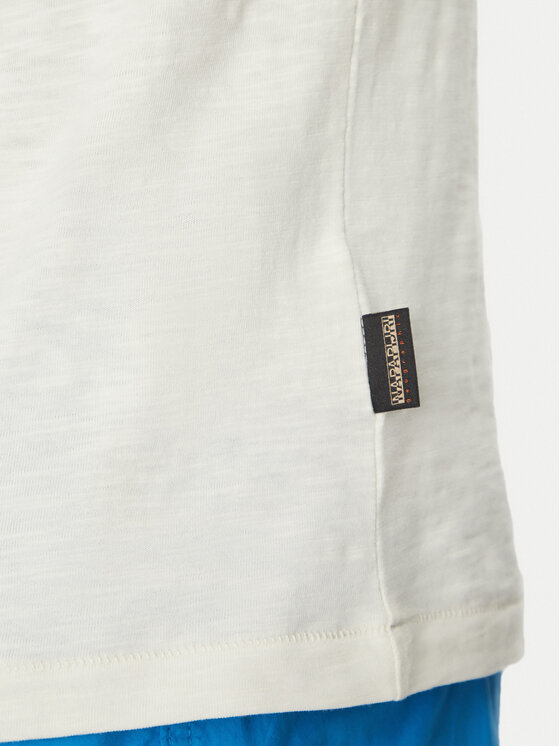 Napapijri Napapijri Футболка S-Arbia NP0A4IE3 Écru Regular Fit