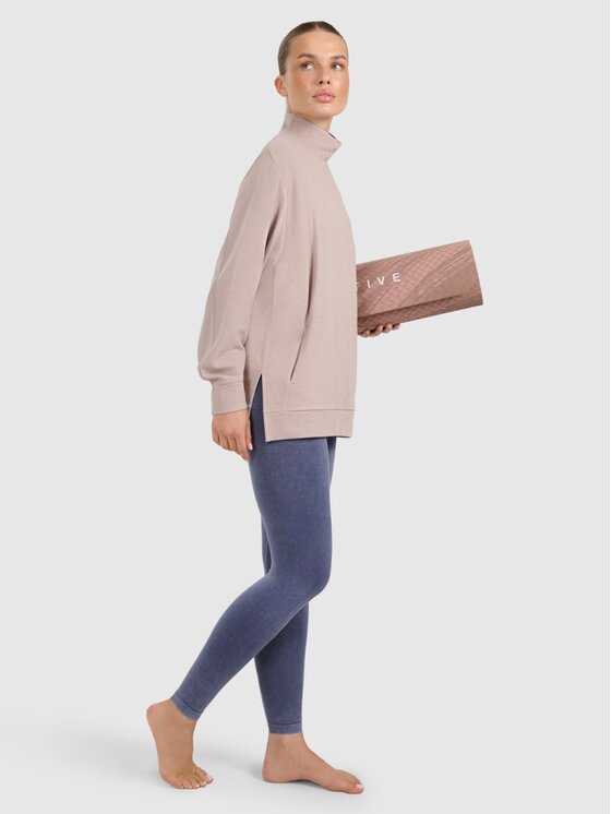 4F 4F Μπλούζα 4FWAW25TFSWF589-83S Καφέ Oversize