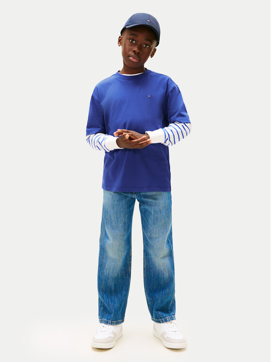 Tommy Hilfiger Tommy Hilfiger T-Shirt Essential Archive KB0KB09646 M Blau Regular Fit