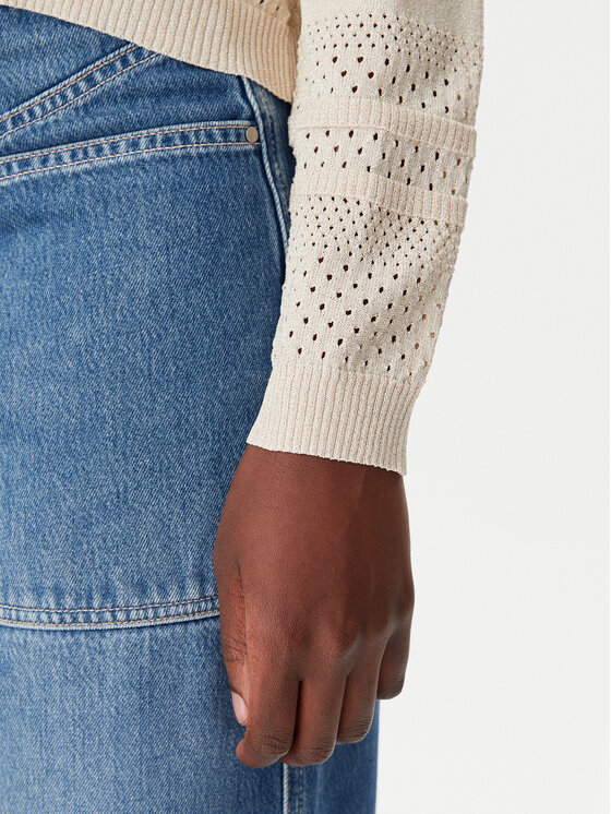Gaudi Gaudi Pulover 511BD53022 Bež Regular Fit