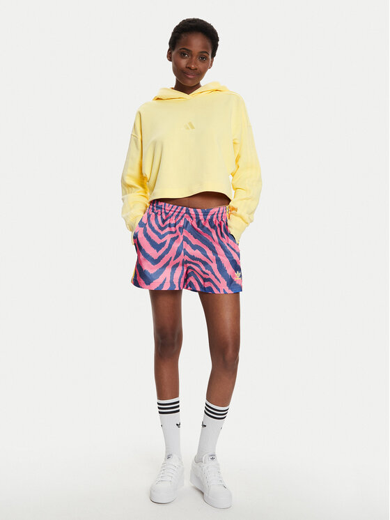 adidas adidas Džemperis ALL SZN French Terry 3-Stripes IY6853 Geltona Regular Fit