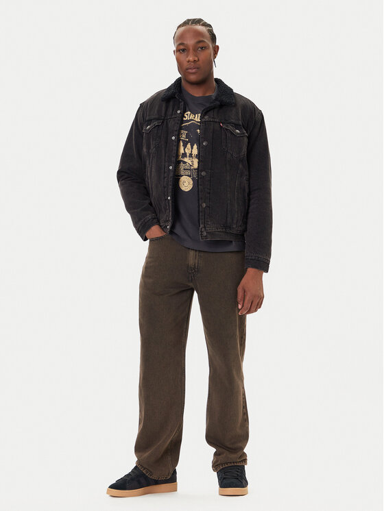 Levi's® Levi's® Jeansová bunda Type III Sherpa 16365-0291 Černá Regular Fit