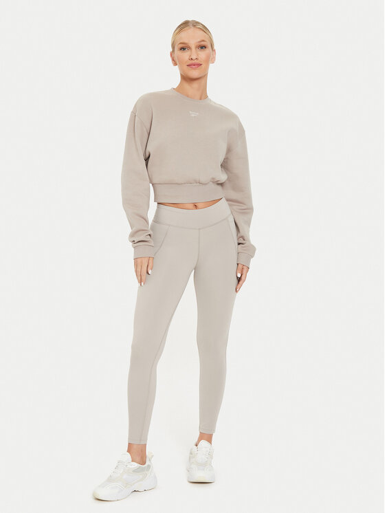 Reebok Reebok Клин Lux Tight 100076185 Бежов Slim Fit