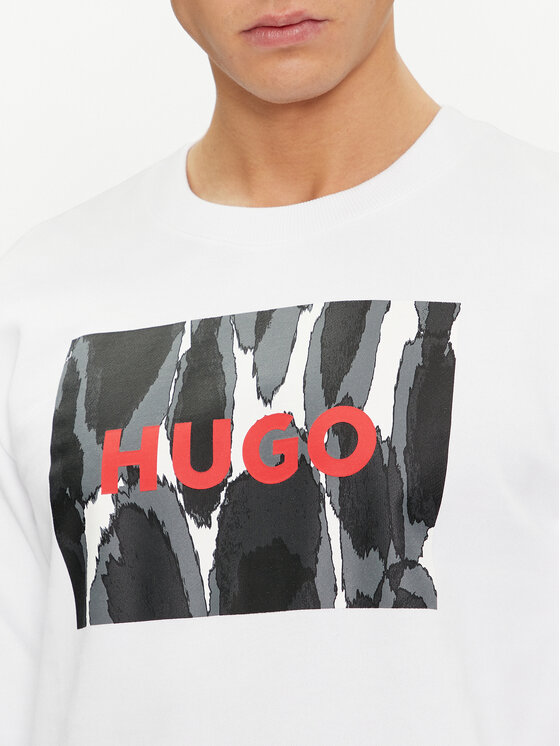 HUGO Hugo Bluza Duragol_U242 50513335 Biały Regular Fit