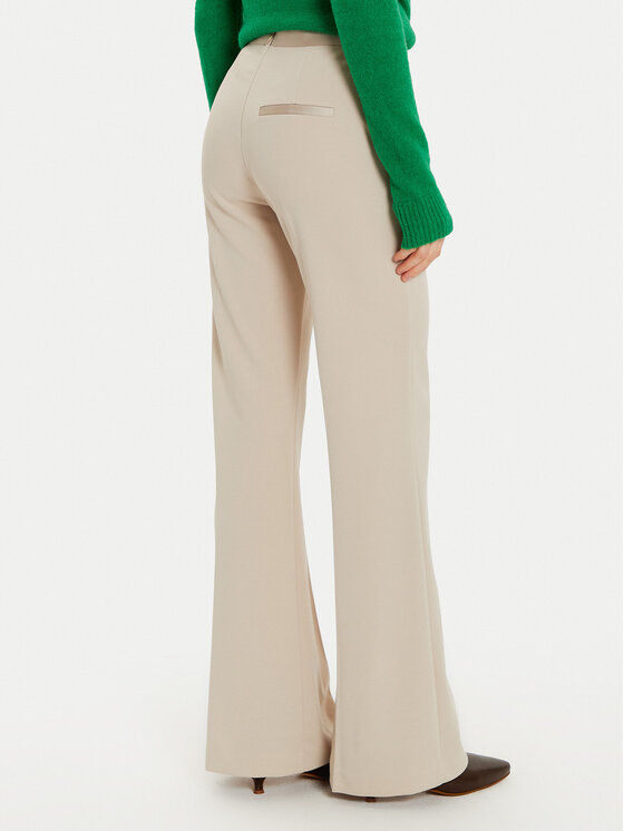 Imperial Imperial Pantaloni din material P3E9IAW Bej Flare Fit