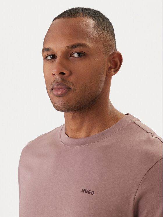 HUGO HUGO T-Shirt Dero222 50466158 Beżowy Regular Fit
