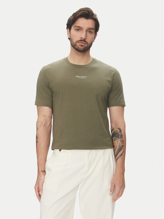 Marc O'Polo Marc O'Polo Póló 523 2012 51382 Zöld Regular Fit