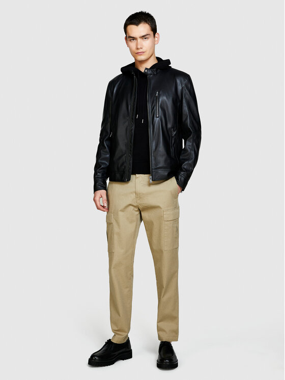 Sisley Sisley Παντελόνι υφασμάτινο 4H2FSF03P Μπεζ Straight Fit