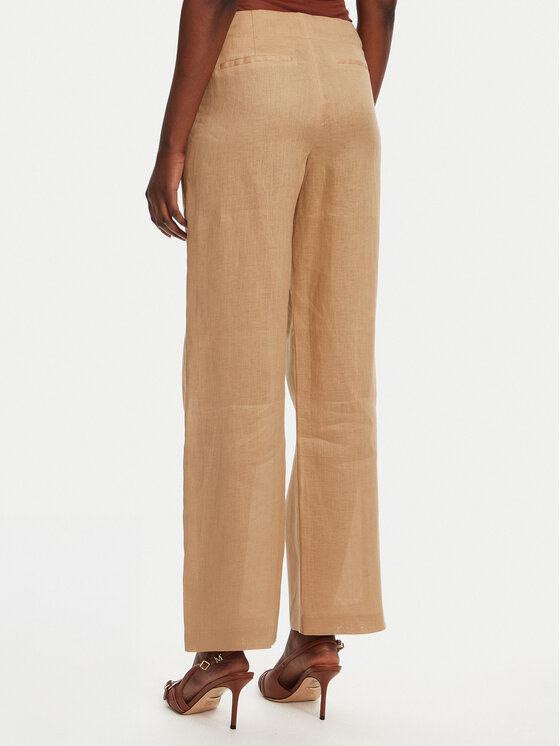 BARDOT BARDOT Riidest püksid Balia Hipster 59854PB Beež Regular Fit