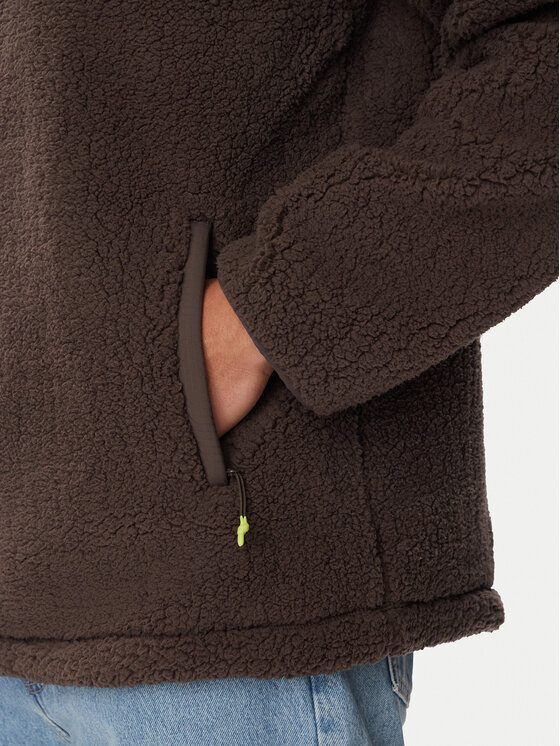 Hunter Hunter Flis Borg HARM0013262 Temno rjava Regular Fit