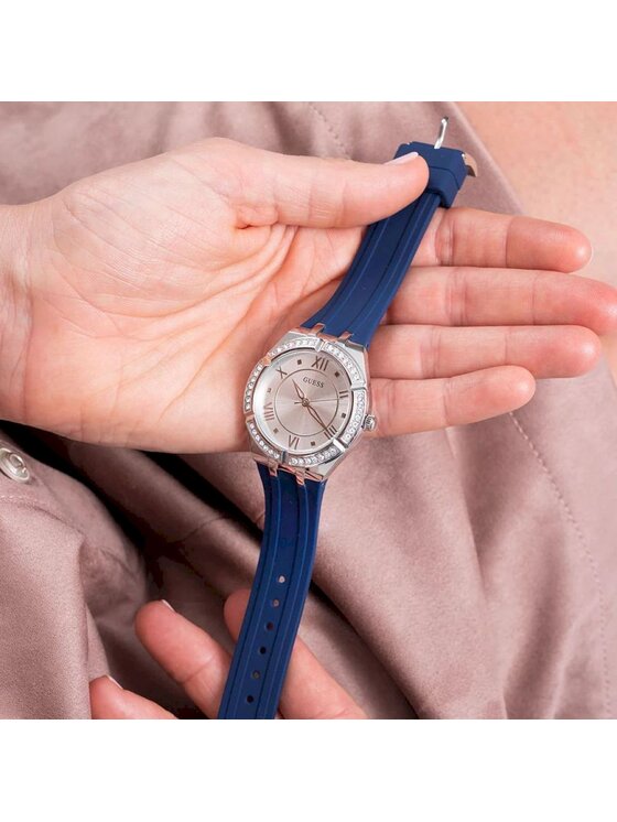 Guess Guess Zegarek GW0034L5 Srebrny