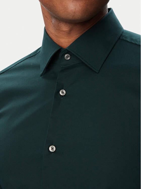 BOSS BOSS Риза H-Hank 50469345 Зелен Slim Fit