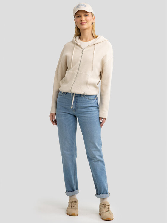 BIG STAR BIG STAR Bluza GRALA_103_170 Beżowy Classic Fit
