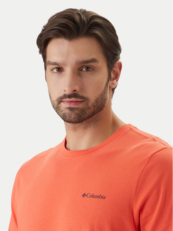Columbia Columbia Tričko CSC™ Logo Back Tee 2155011 Oranžová Regular Fit