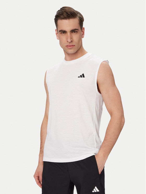 adidas Tricou tehnic Workout Essentials Feelready KD5424 Alb Regular Fit