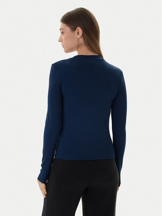 Guess Guess Blusa V6RI00 KD741 Blu scuro Slim Fit