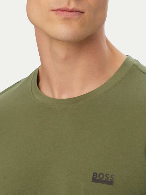 BOSS BOSS Тишърт 50531401 Тъмнозелен Regular Fit
