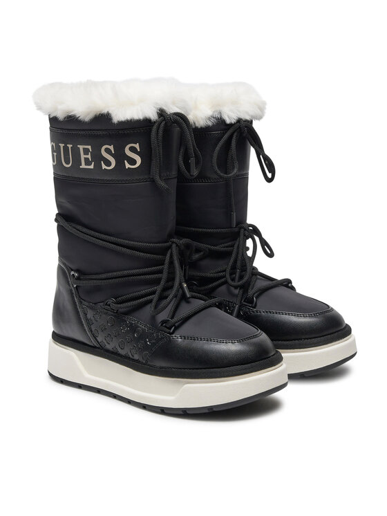 Guess Guess Μπότες Χιονιού Undelo FLFUEL ELE11 Μαύρο