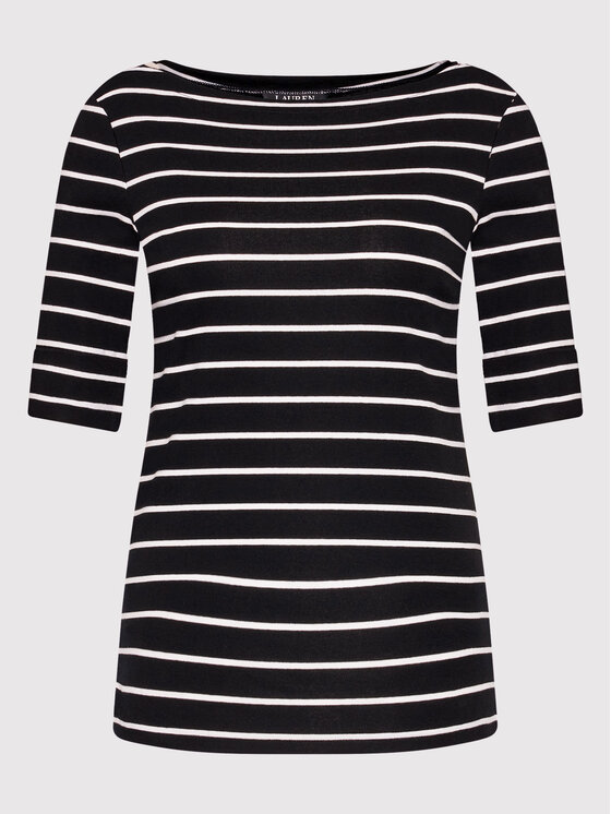 LAUREN RALPH LAUREN Lauren Ralph Lauren Blúz 200701085001 Fekete Slim Fit