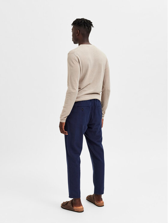 Selected Homme Selected Homme Chinos kelnes 16087636 Tamsiai mėlyna Slim Tapered Fit