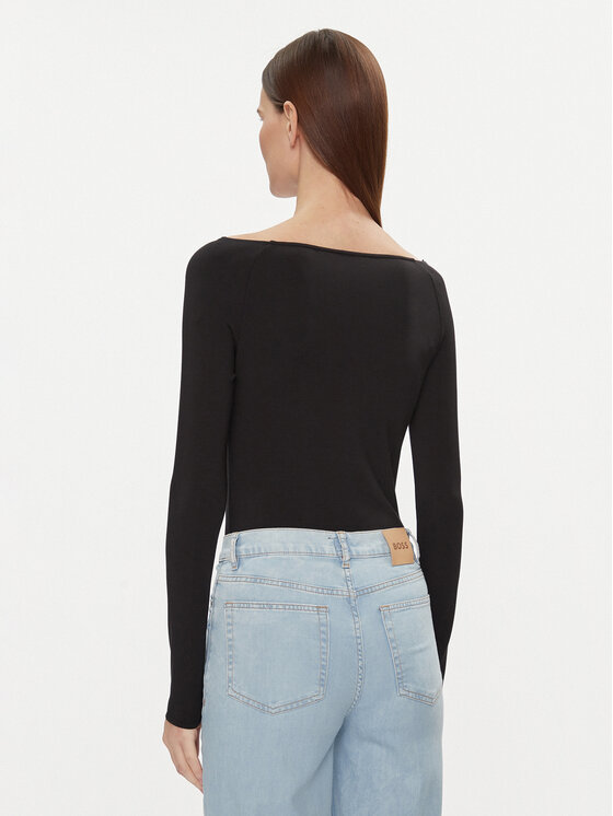 BOSS Boss Bluza Ebeta 50508084 Črna Slim Fit
