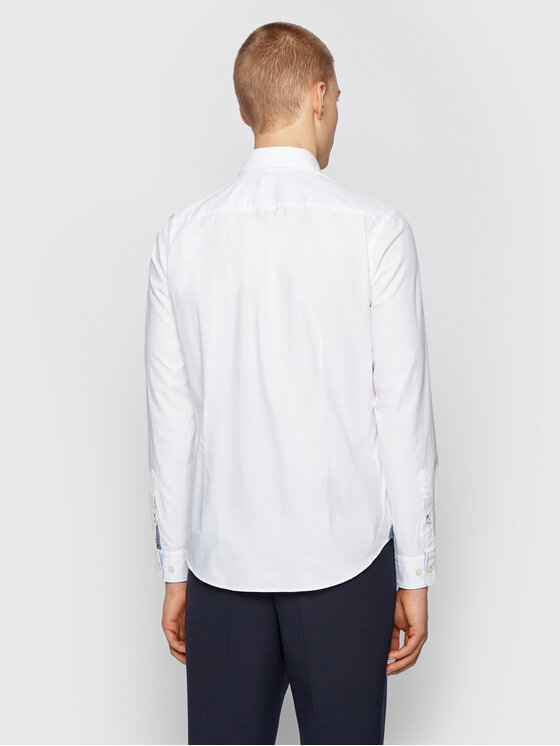 Camicia Rod_53E 50448887 Bianco Slim Fit