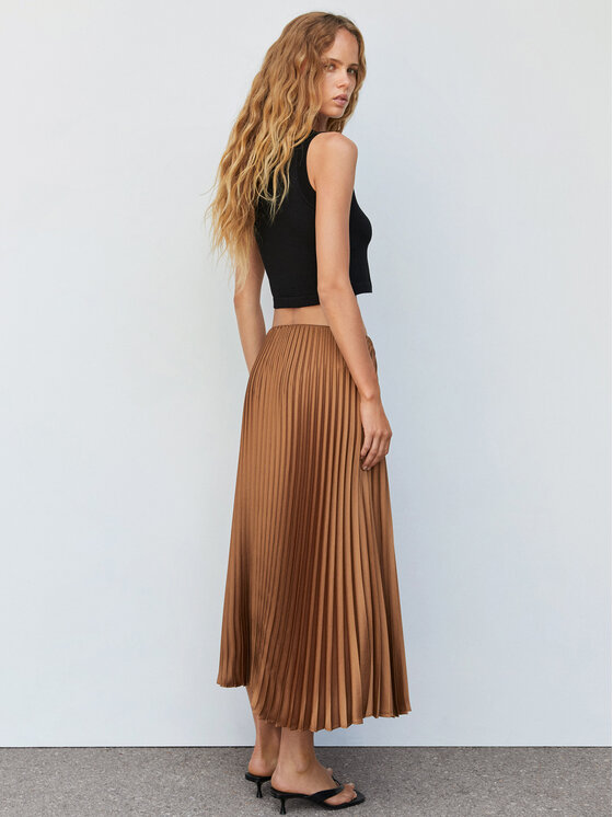 Mango Plisovan sukn Plisado 57054396 Hn d Regular Fit Modivo.cz