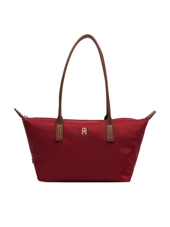 Tommy Hilfiger Tommy Hilfiger Torebka Popette East West Tote AW0AW19211 Czerwony