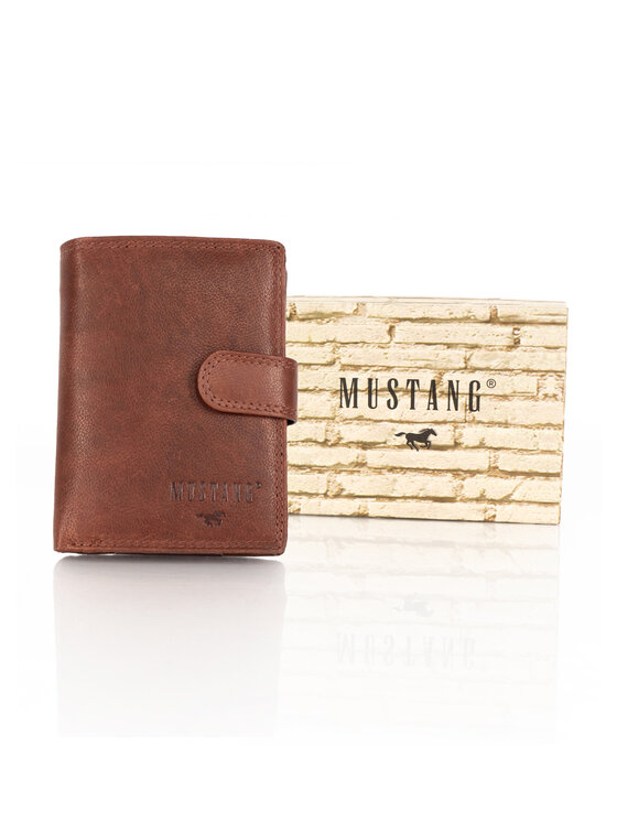 Mustang Mustang Portafoglio da uomo DENIMO HIGH WALLET Marrone