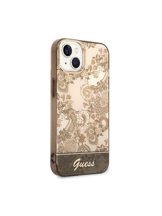 Guess Guess Etui na telefon Porcelain Brązowy