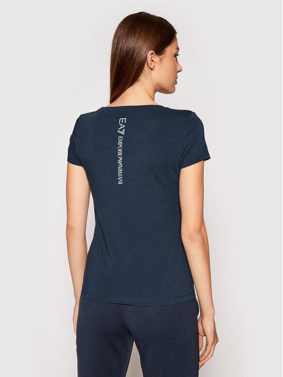 T-shirt 8NTT63 TJ12Z 0540 Blu scuro Slim Fit