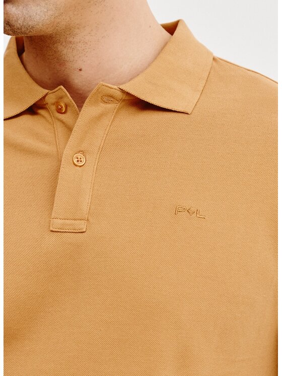 Pako Lorente Pako Lorente Polo P25SF-TX-003 Pomarańczowy Classic Fit