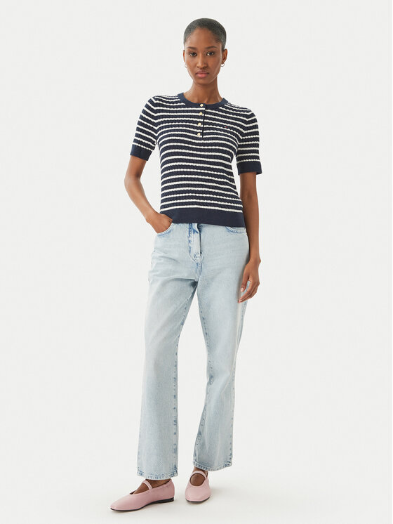 Tommy Hilfiger Tommy Hilfiger Пуловер WW0WW49613 Тъмносин Slim Fit