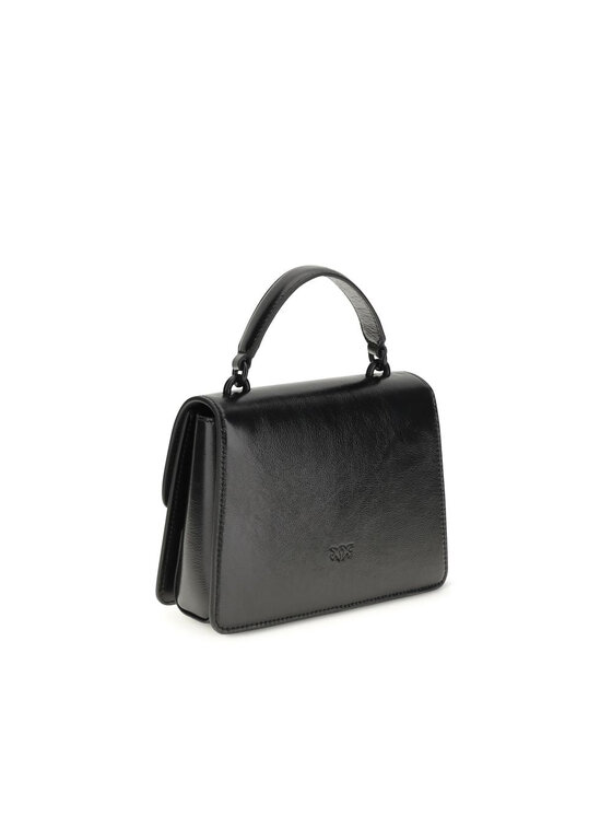 PINKO PINKO Torebka Black Goatskin Hand Czarny